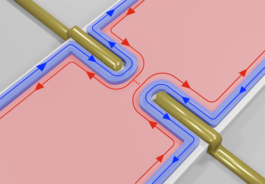 Graphic explaining flowing current