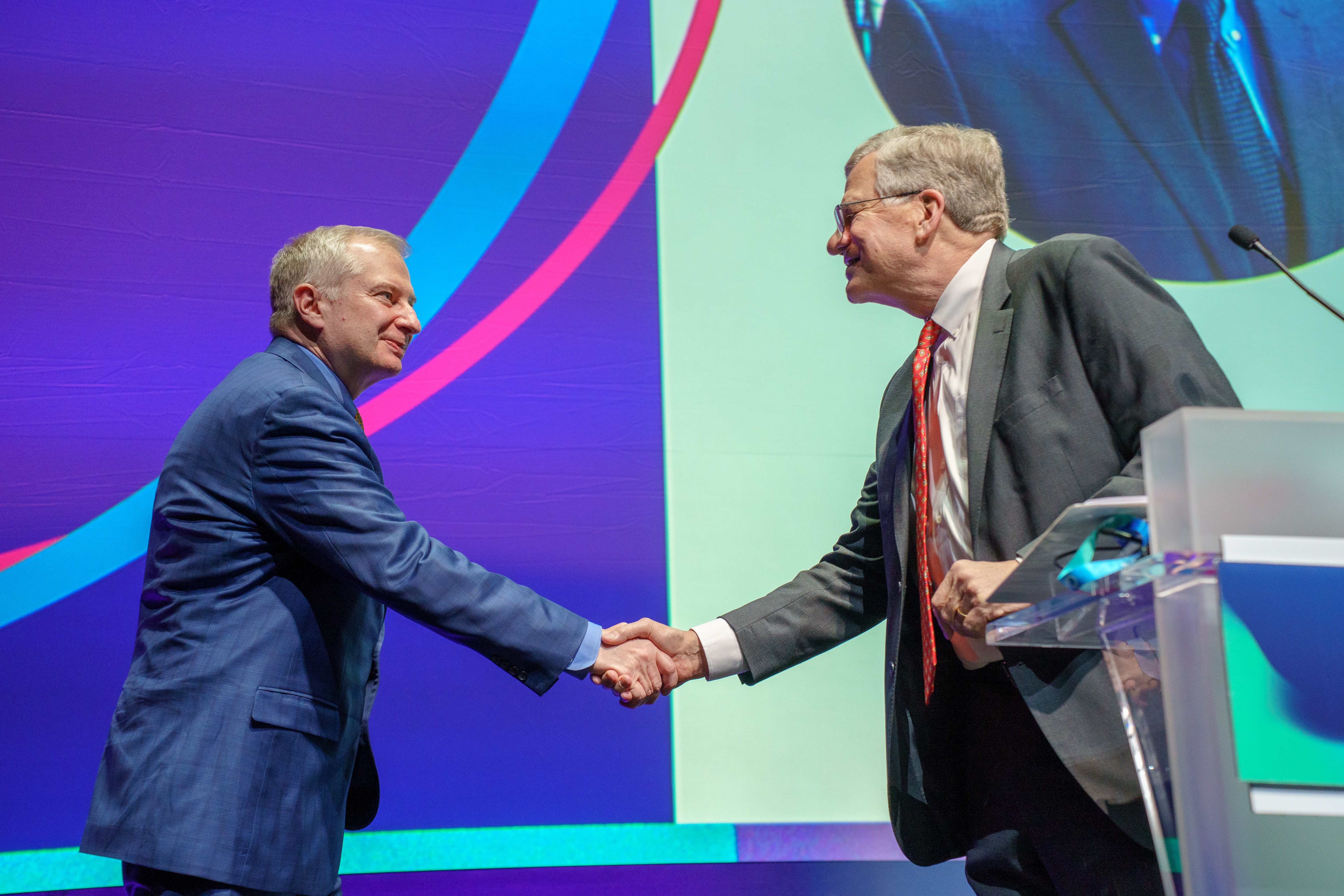 Michael Manfra accepting the Buckley Prize
