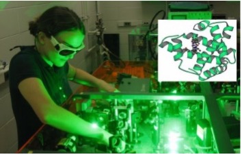 REU student conducting research