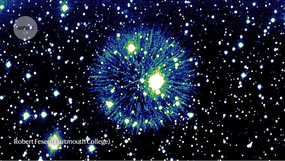 Researchers imaged Pa 30’s fireworks display using an optical filter that is sensitive to sulfur.