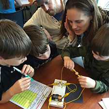 Students learning about physics