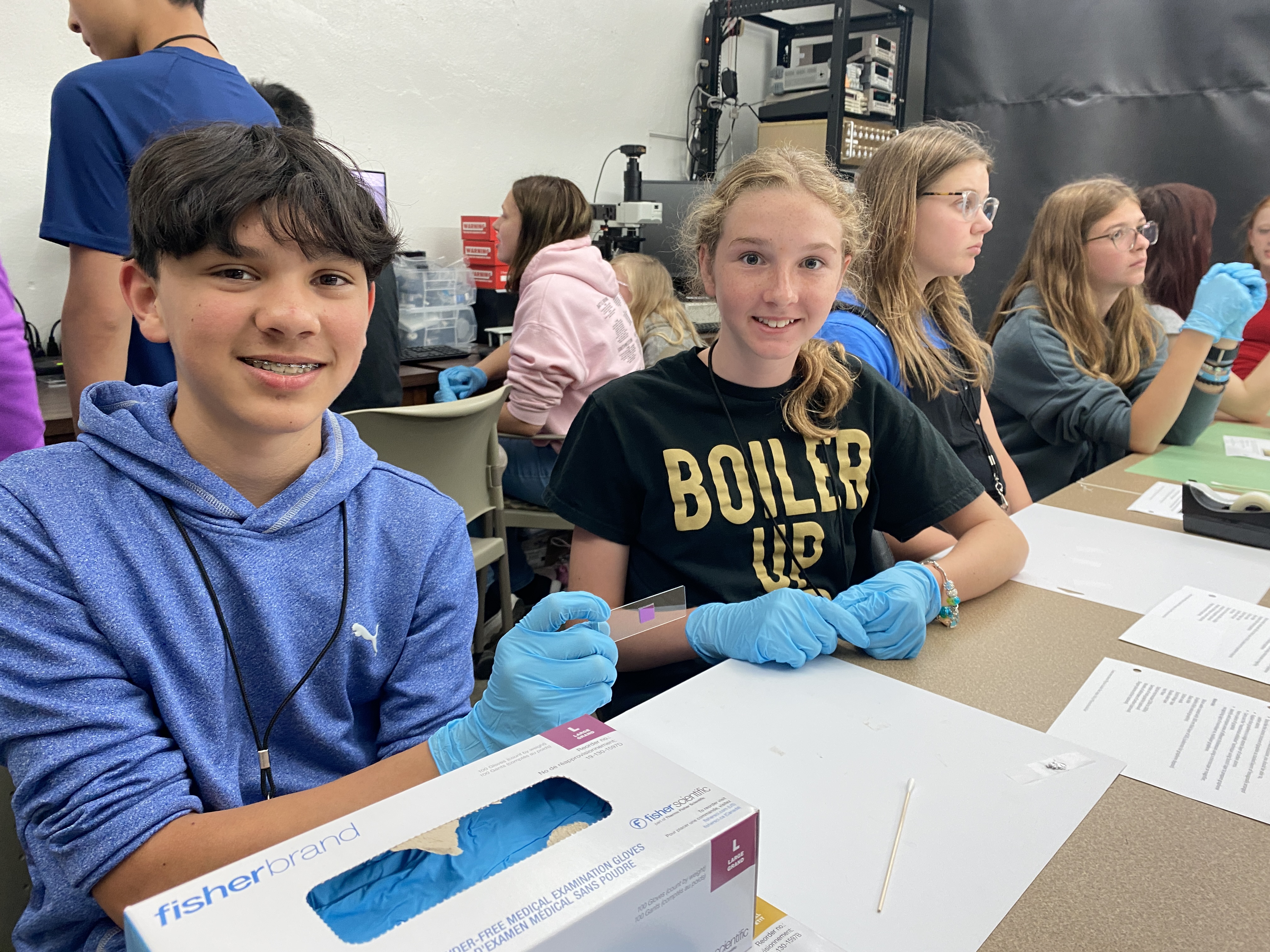 Students exploring 2d materials